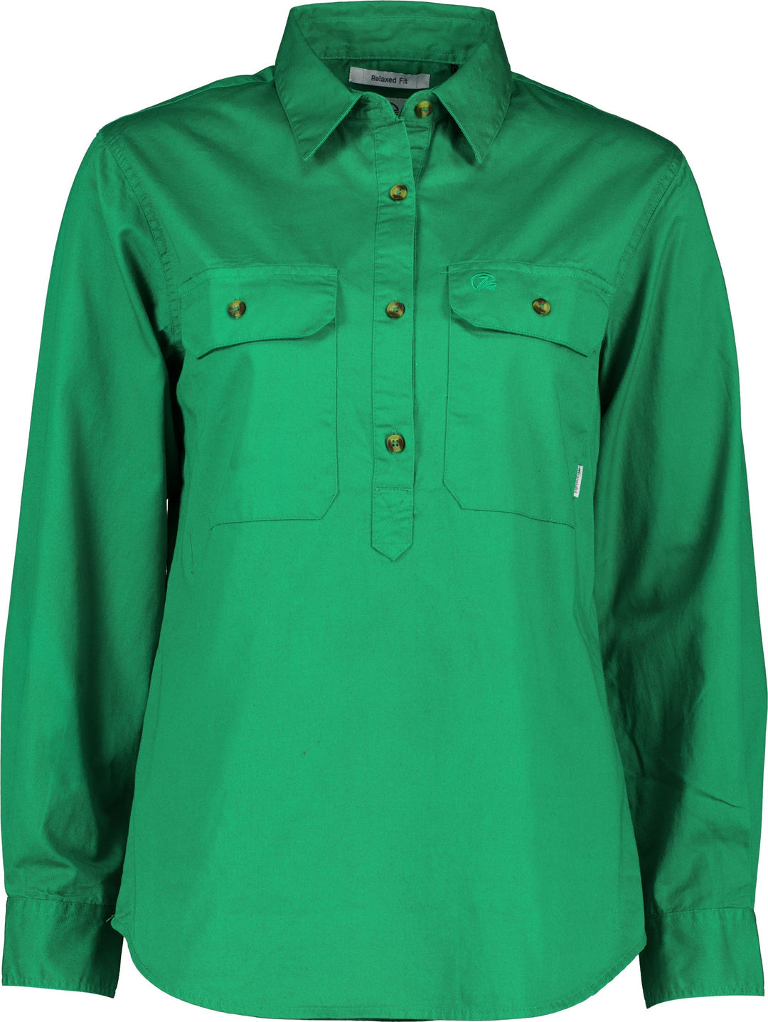 Swanndri Womens Roma Shirt in Green, front