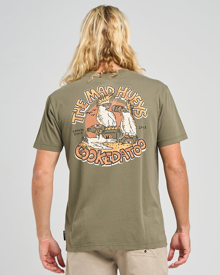 The Mad Hueys Cookedatoo Trio | SS Tee - Olive