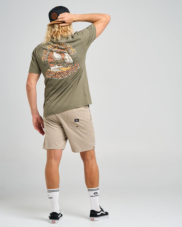The Mad Hueys Cookedatoo Trio | SS Tee - Olive