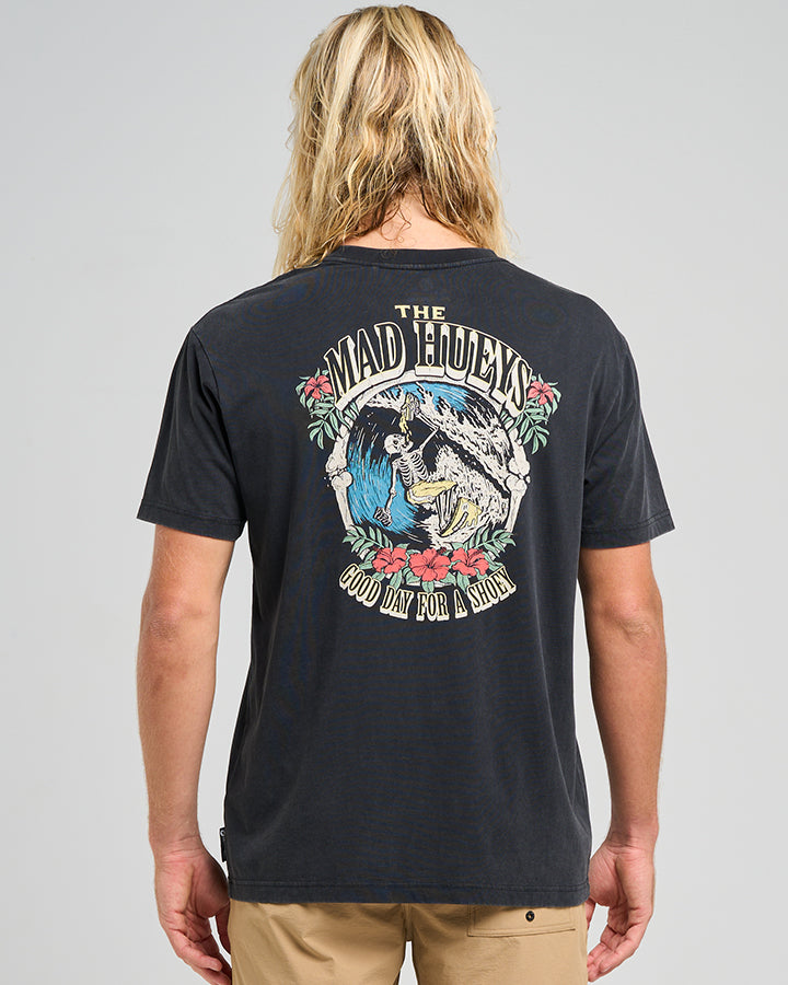 The Mad Hueys Frothin Shoey | SS Tee - Washed Black