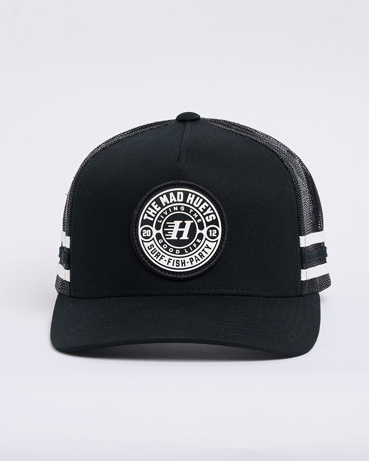 The Mad Hueys Hueys Good Life | Twill Trucker - Black