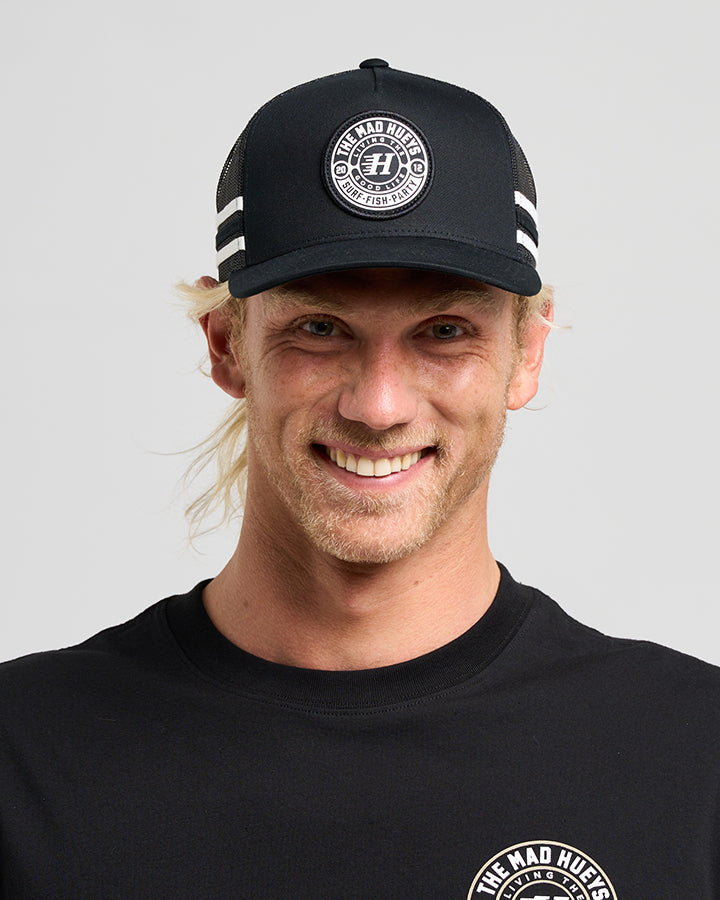 The Mad Hueys Hueys Good Life | Twill Trucker - Black
