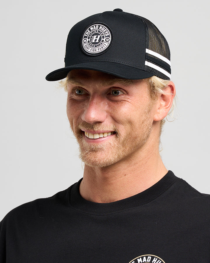 The Mad Hueys Hueys Good Life | Twill Trucker - Black