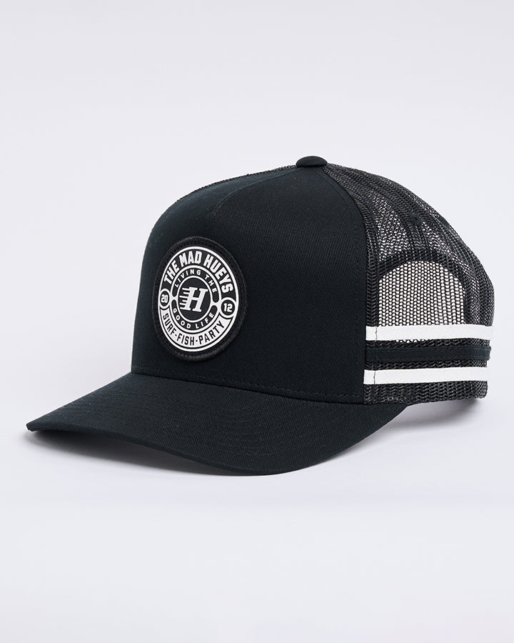 The Mad Hueys Hueys Good Life | Twill Trucker - Black