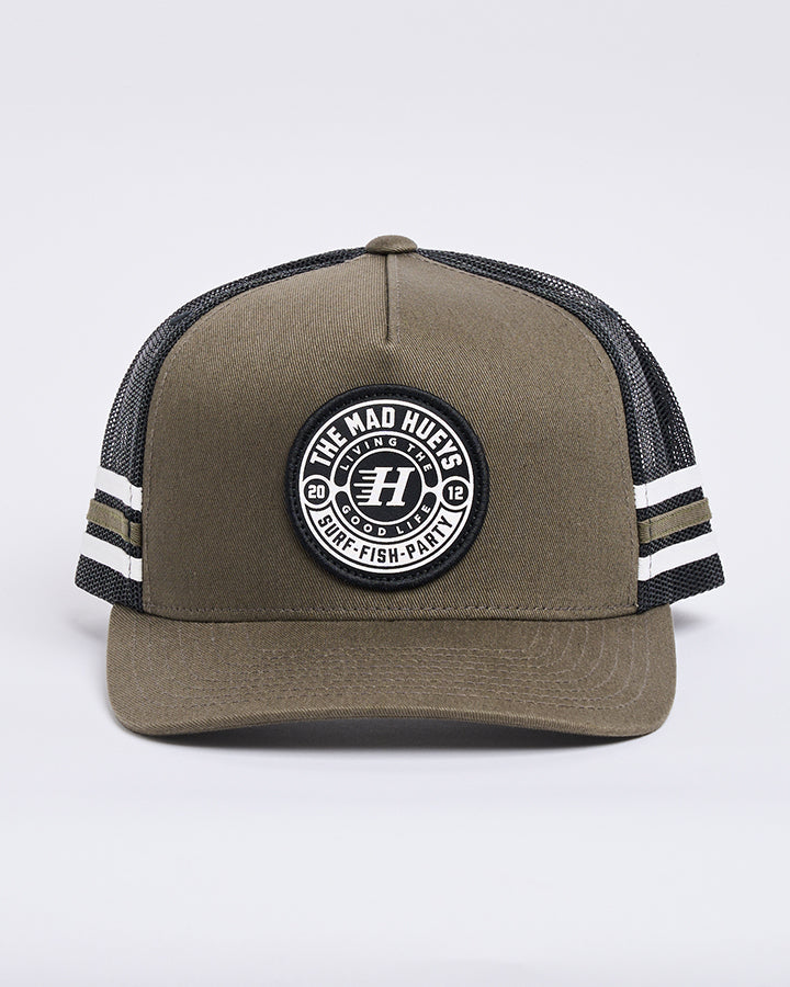 The Mad Hueys Hueys Good Life | Twill Trucker - Olive