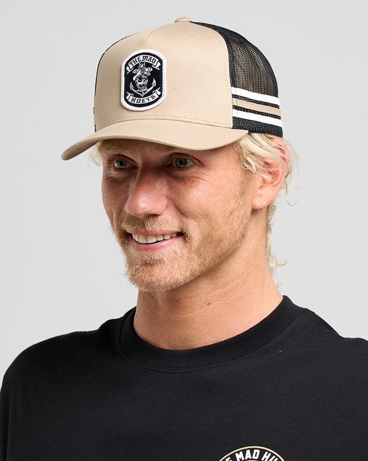 The Mad Hueys Sailor Anchor | Twill Trucker - Tan
