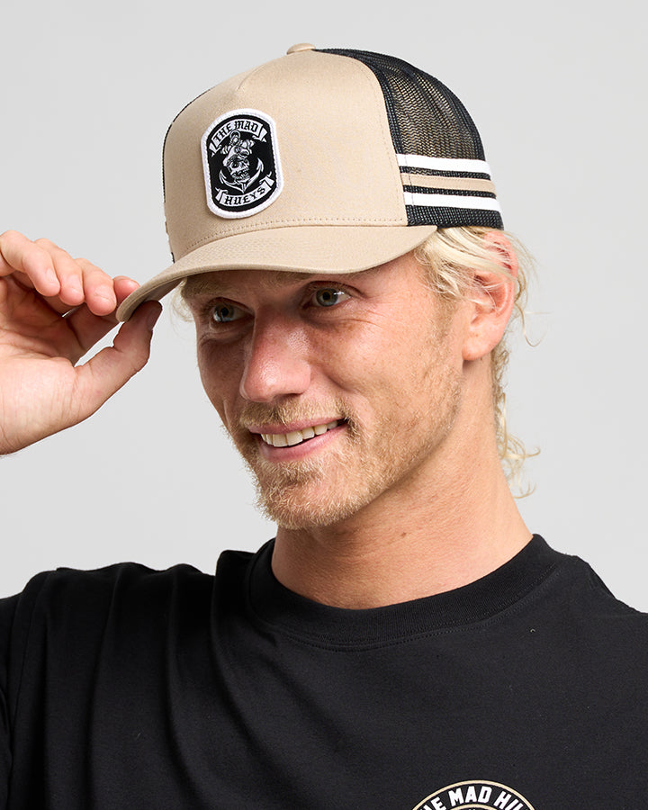 The Mad Hueys Sailor Anchor | Twill Trucker - Tan