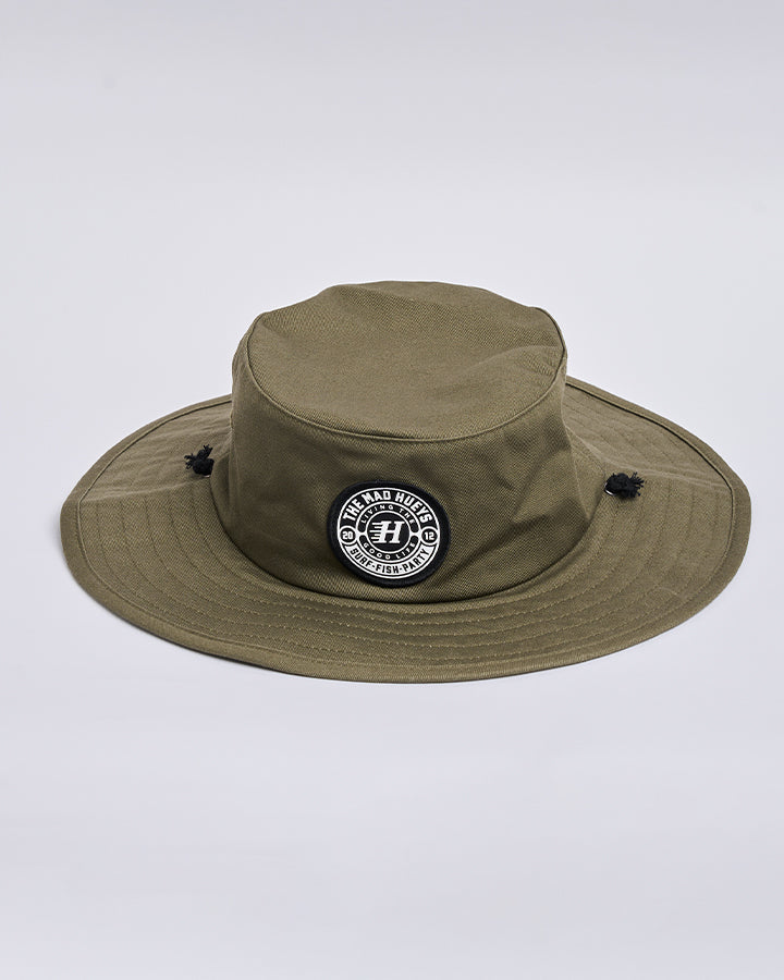 The Mad Hueys Hueys Good Life | Wide Brim Hat - Olive