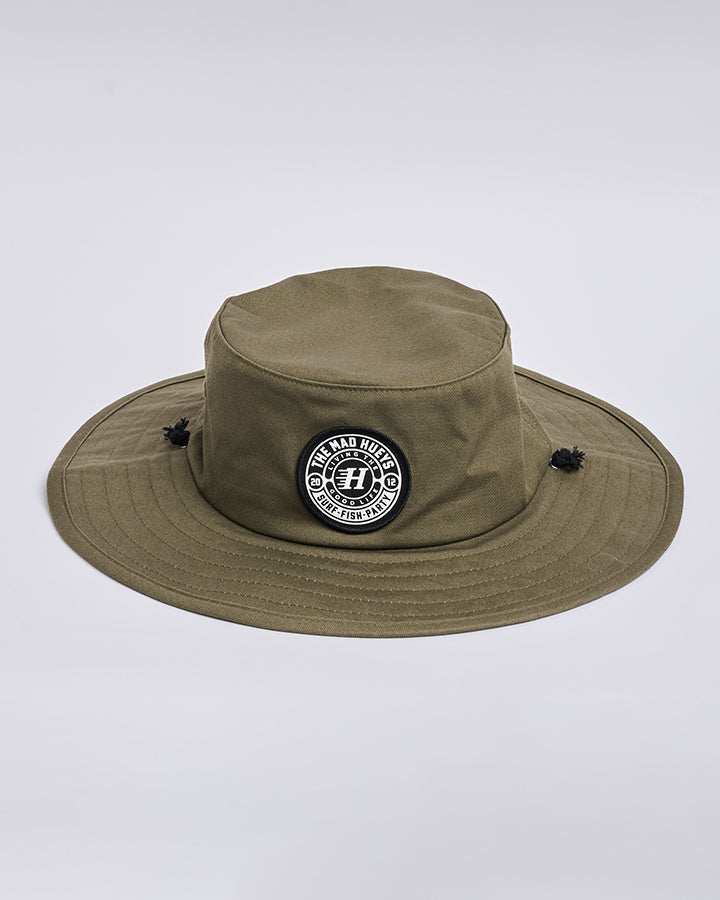 The Mad Hueys Hueys Good Life | Wide Brim Hat - Olive