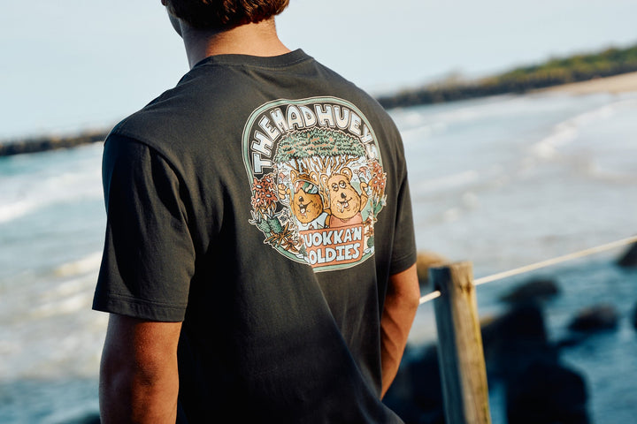 The Mad Hueys Quokkan Coldies | SS Tee - Vintage Black