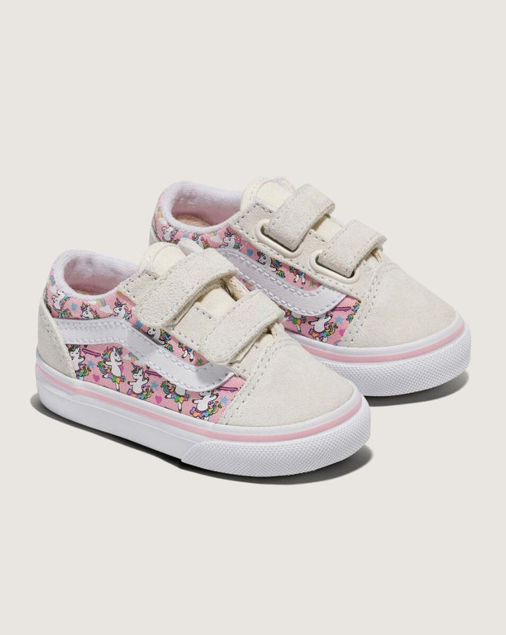 Vans Toddler Old Skool V - Ballet Skaticorn Marshmallow/Pink - view 2