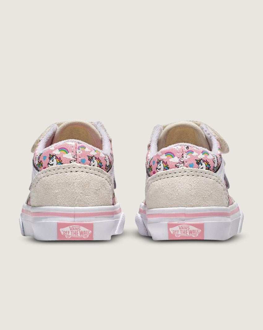 Vans Toddler Old Skool V - Ballet Skaticorn Marshmallow/Pink - view 4