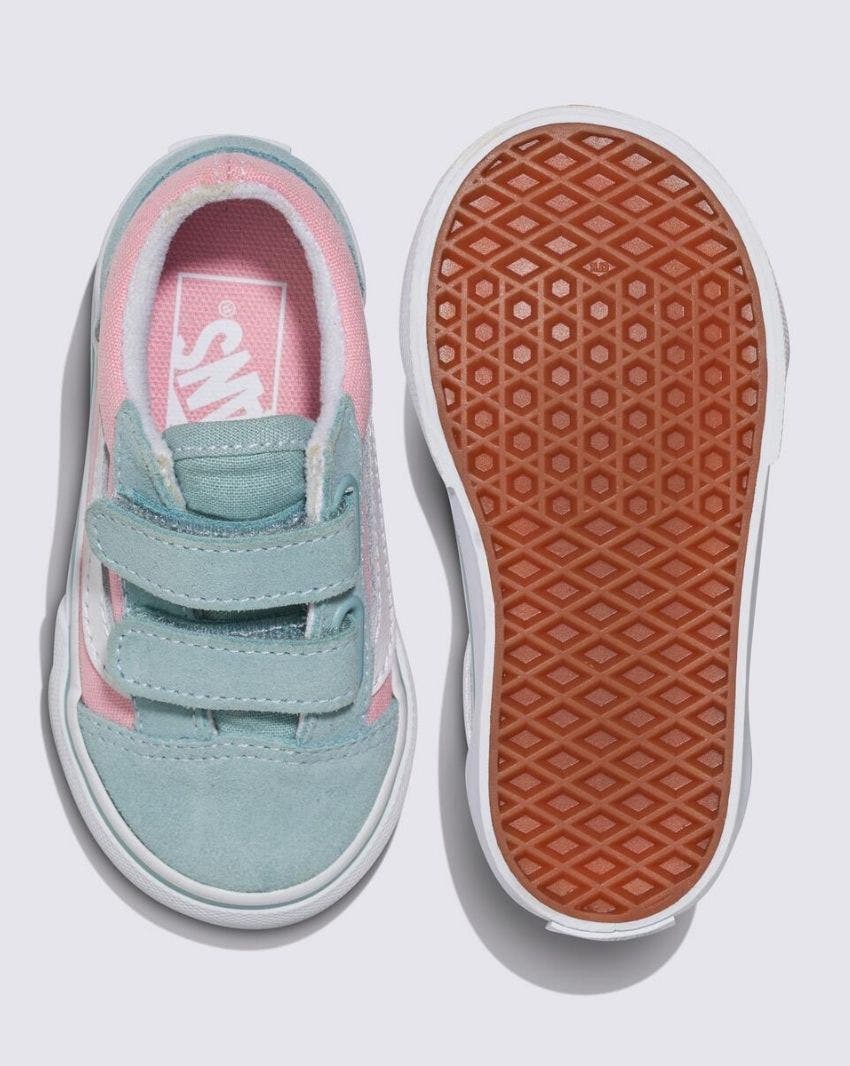 Vans Toddler Old Skool V - 2-Tone Gray/Pink - view 3
