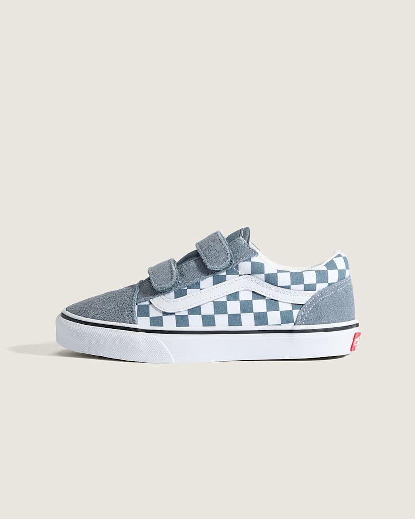 Vans Kids Old Skool V Checkerboard - Color Theory Stormy Weather