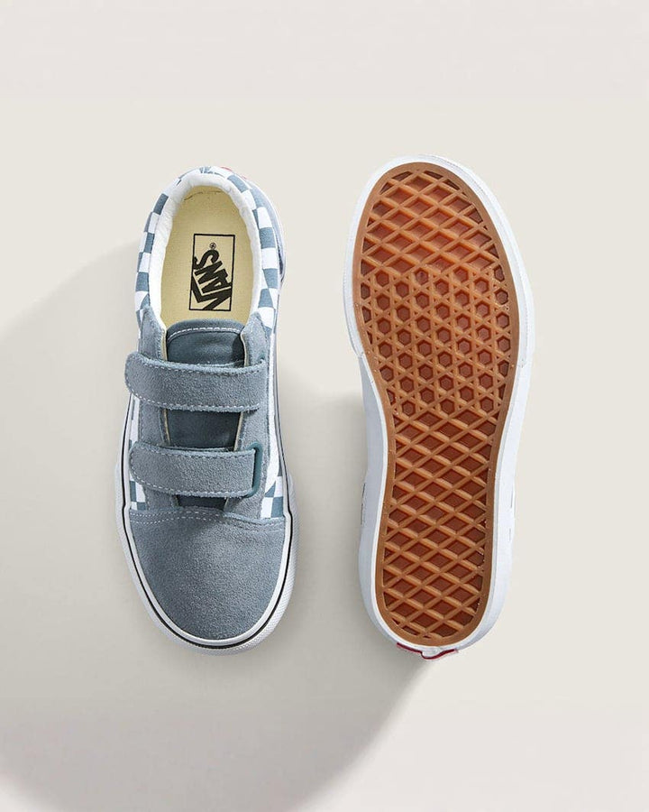 Vans Kids Old Skool V Checkerboard - Color Theory Stormy Weather - view 2