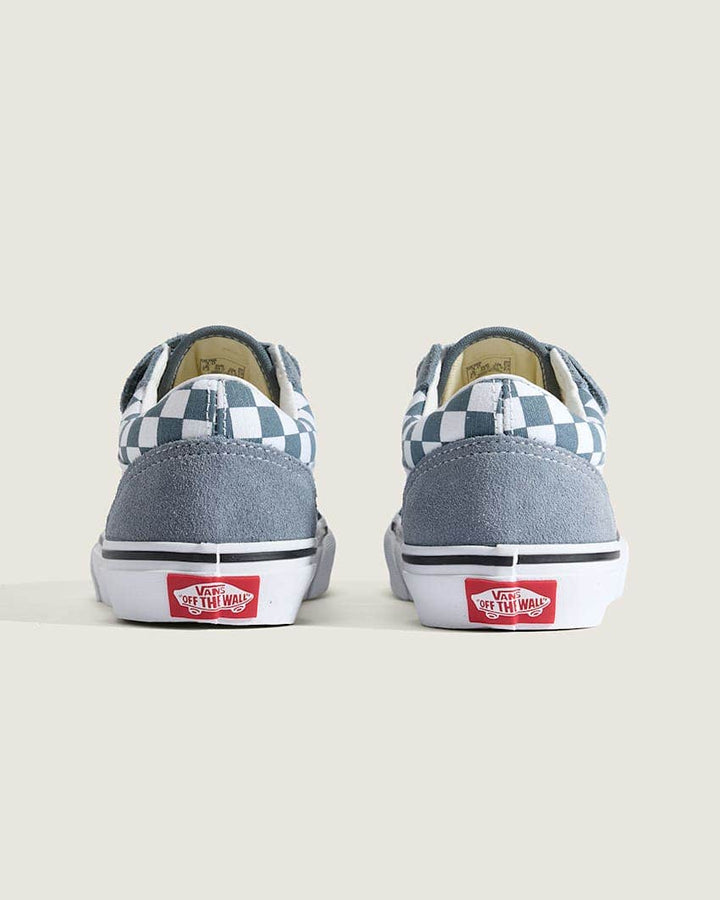 Vans Kids Old Skool V Checkerboard - Color Theory Stormy Weather - view 3