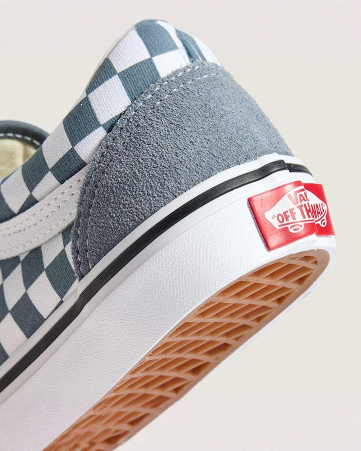 Vans Kids Old Skool V Checkerboard - Color Theory Stormy Weather - view 5