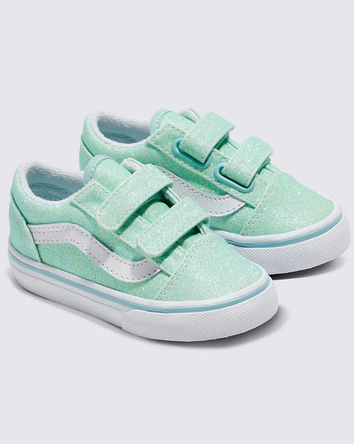 Vans Toddler Old Skool V Glitter - Pastel Blue