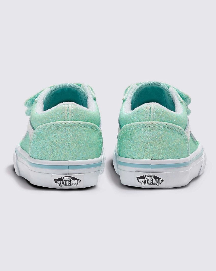 Vans Toddler Old Skool V Glitter - Pastel Blue - view 4